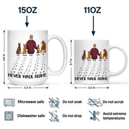 Never Walk Alone Dog Cat - Personalized Mug