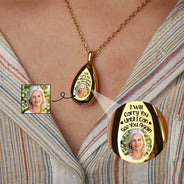 Custom Photo I Will Carry You Memorial - Personalized Keepsake Necklace
