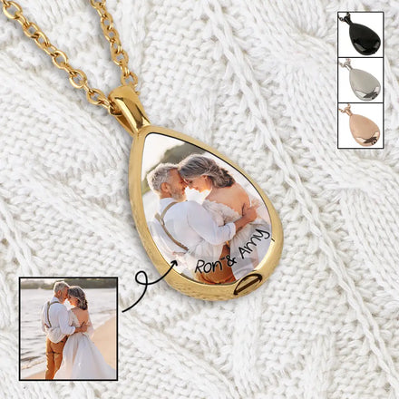 Custom Photo Till Death Do Us Part - Personalized Keepsake Necklace