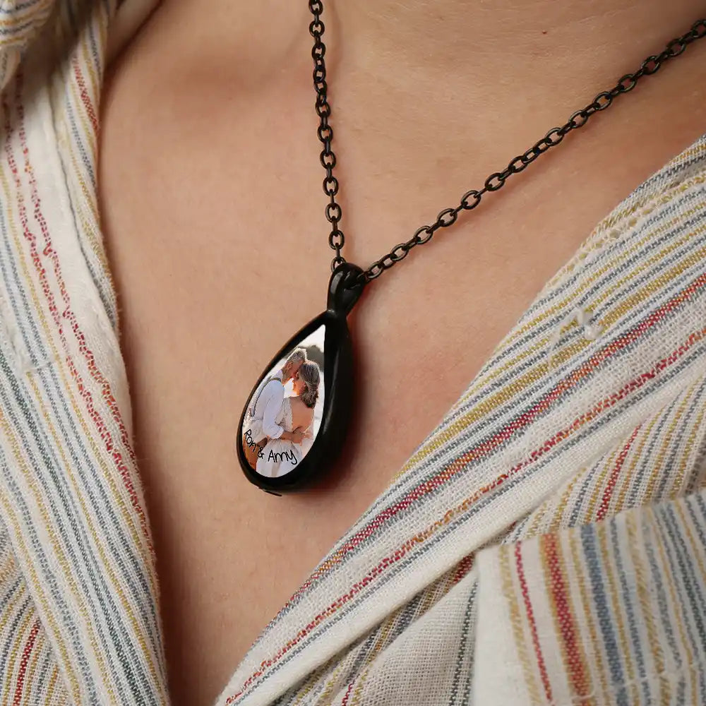 Custom Photo Till Death Do Us Part - Personalized Keepsake Necklace