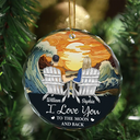 You And Me We Got This Christmas Couple - Personalized Circle Glass Ornament