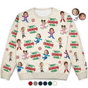 Custom Photo Best Mom Ever Funny Kids Christmas - Personalized Unisex Ugly Sweater