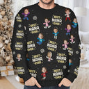 Custom Photo Best Mom Ever Funny Kids Christmas - Personalized Unisex Ugly Sweater