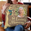 Family, Parents, Gift For Grandparents, Gift For Sibling, Memorial - Custom Photo Although You Cannot See Me Memorial - Personalized Pillow