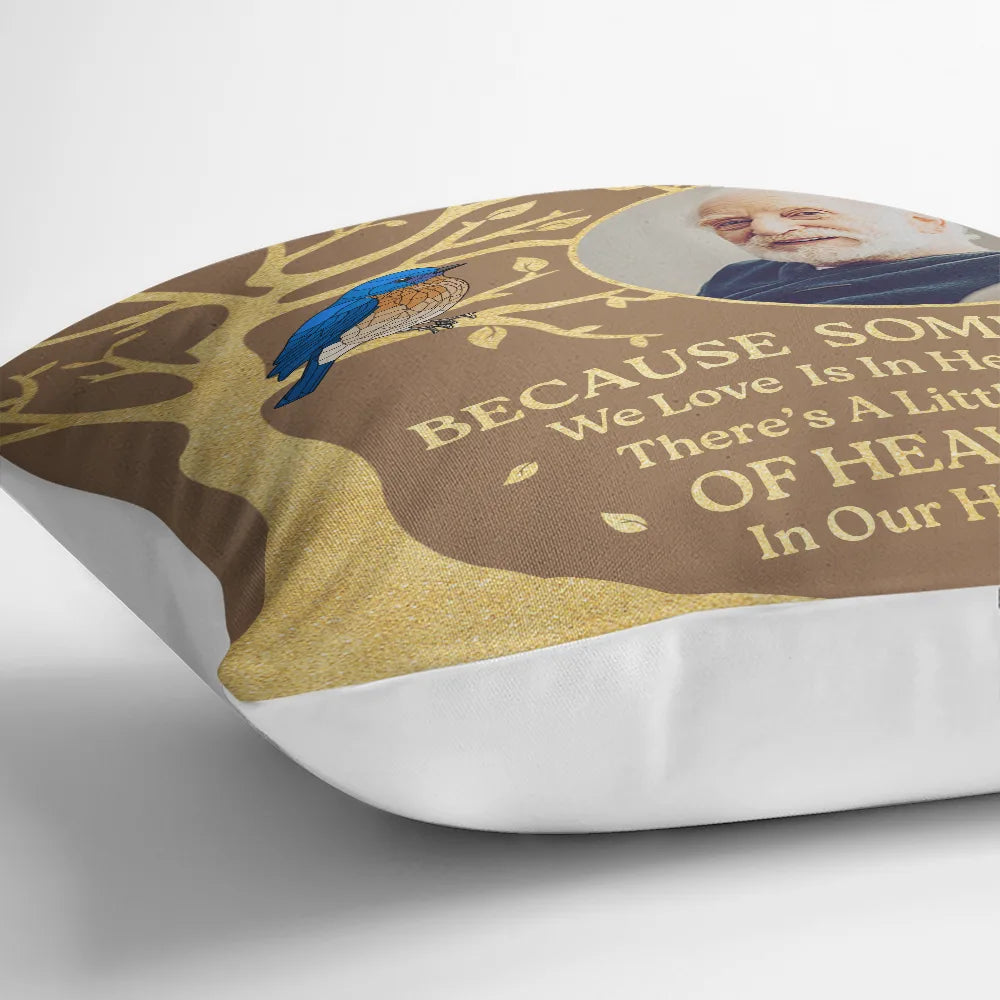 Family, Parents, Gift For Grandparents, Gift For Sibling, Memorial - Custom Photo Although You Cannot See Me Memorial - Personalized Pillow