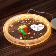 Gift For Couples, Gift For Husband, Gift For Wife, Gift For Boyfriend, Gift For Girlfriend - The Year I Found My Missing Piece Kissing Couples - Personalized LED Pendant Light