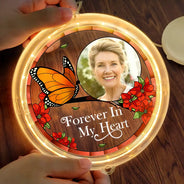Memorial, Family - Custom Photo Memorial I'm Always With You - Personalized LED Pendant Light