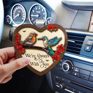 Family, Parents, Gift For Grandparents, Gift For Sibling - Memorial I'm Always With You - Personalized Custom Shaped Car Visor Clip