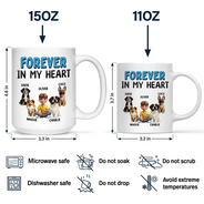 Dog Lovers, Dog Dad, Pet Lovers, Dog Mom - A Bond That Can't Be Broken Dog Mom Dog Dad 3D Effect - Personalized Mug