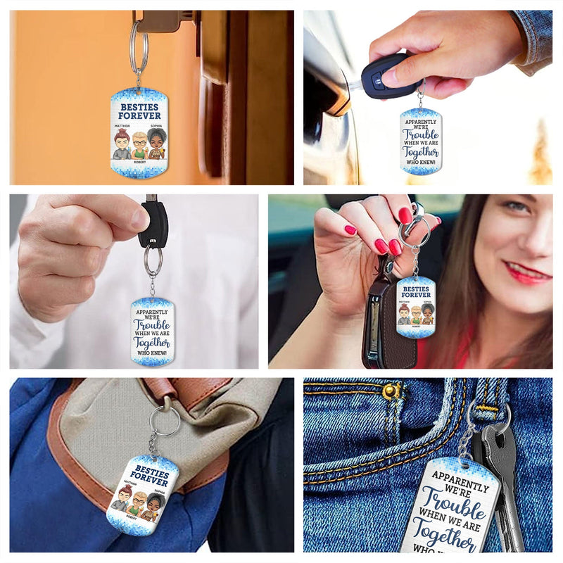 If I Had To Hide A Body - Funny, Anniversary, Birthday Gifts For Besties, Colleagues, Siblings - Personalized Aluminum Keychain