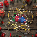 Besties Forever - Christmas Gifts For Best Friends, Sisters - Personalized Custom Shaped Acrylic Ornament