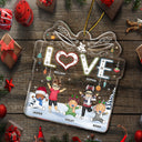 Love Grandkids - Christmas Gift For Parents, Grandparents, Family - Personalized Custom Shaped Acrylic Ornament