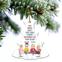 The Tree Isn't The Only Thing That Lit - Christmas Gift For Bestie, Sibling, Colleague, Best Friend - Personalized Tree Ceramic Ornament