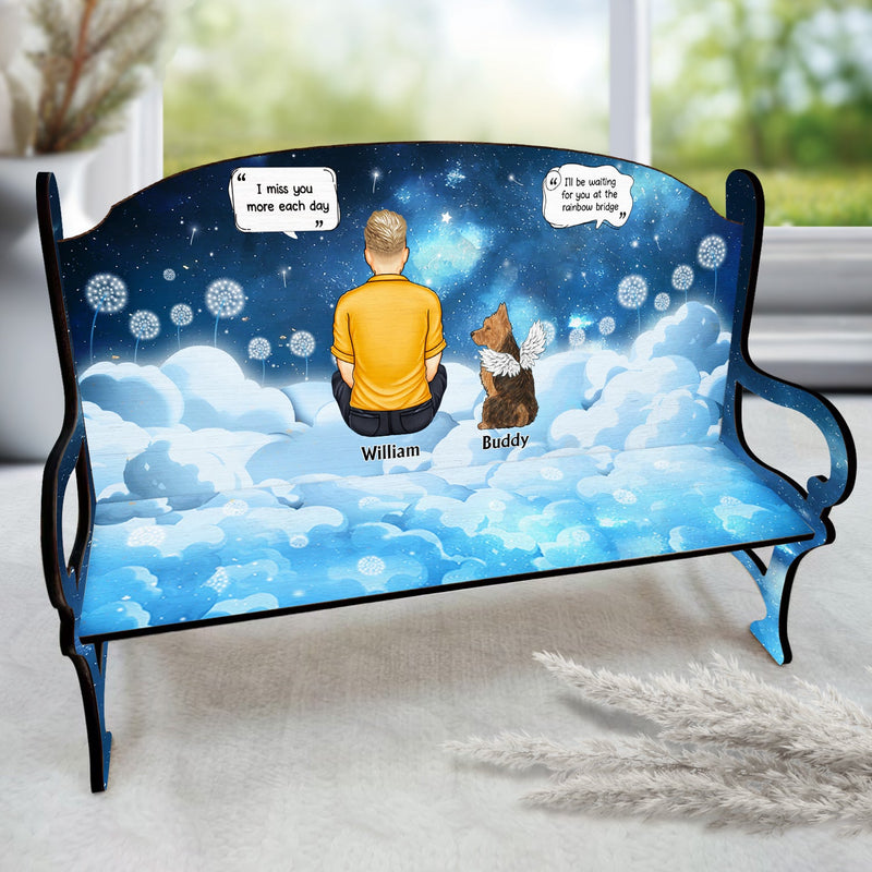 I Miss You - Memorial Gift For Cat Lovers, Dog Lovers - Personalized Memorial Bench