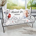 Custom Photo Your Life Was A Blessing - Memorial Gift For Family, Friends, Siblings - Personalized Memorial Bench