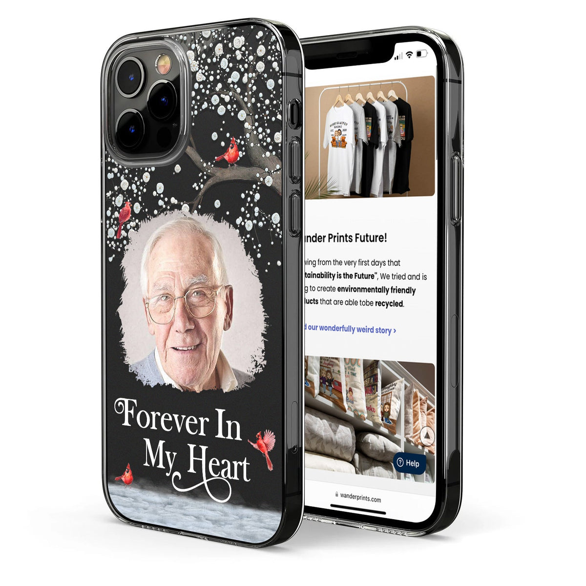 Custom Photo I'm Always With You - Memorial Gift For Family, Friends - Personalized Clear Phone Case