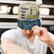 Pontoon Hair Don't Care - Gift For Pontoon Lovers, Boating Lovers - Personalized Classic Cap