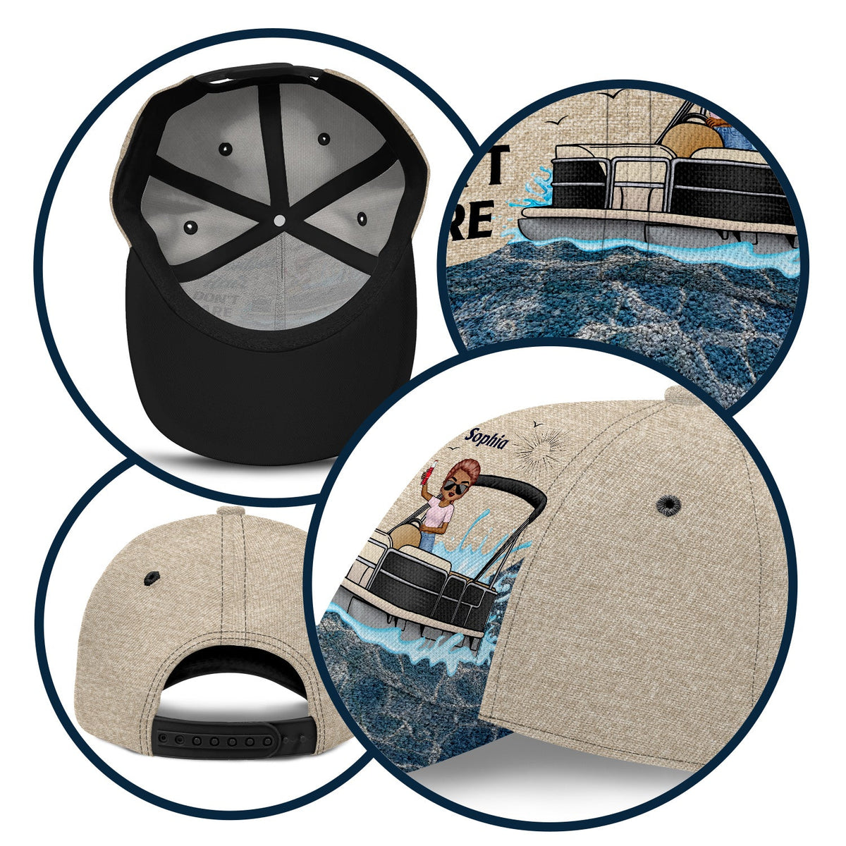 Pontoon Hair Don't Care - Gift For Pontoon Lovers, Boating Lovers - Personalized Classic Cap