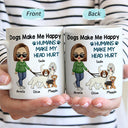 A Bond That Can't Be Broken Walking Dog - Gift For Dog Lovers, Dog Mom, Dog Dad - Personalized Mug