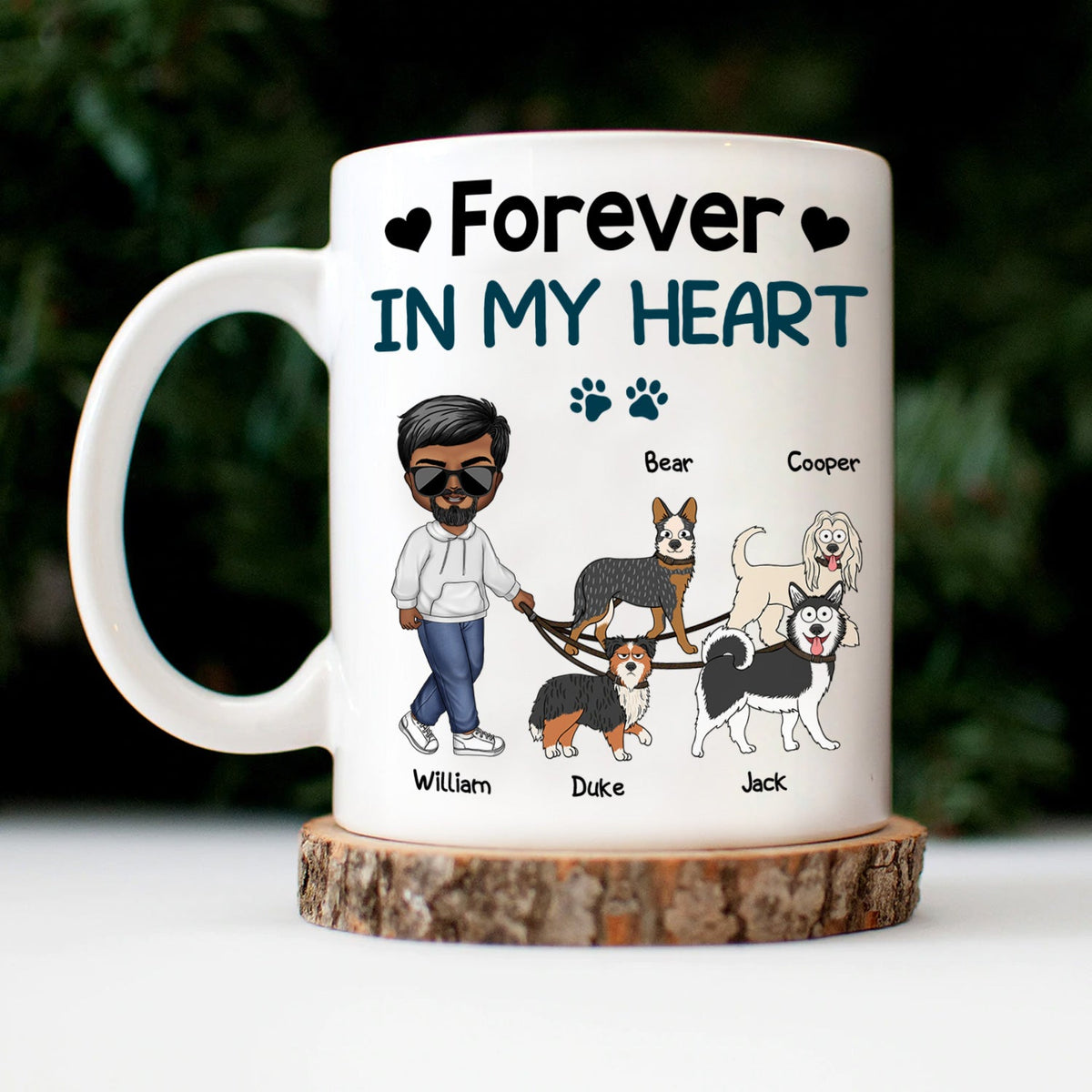 A Bond That Can't Be Broken Walking Dog - Gift For Dog Lovers, Dog Mom, Dog Dad - Personalized Mug