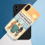 I Asked God For A True Friend - Gift For Dog Lovers, Dog Mom, Dog Dad - Personalized Clear Phone Case