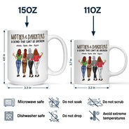 Mother & Daughters A Bond That Can't Be Broken - Gift For Mom, Mother, Grandma - Personalized Mug