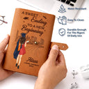 Graduation,Gift For Daughter,Gift For Son,Happy - A Sweet Ending To A New Beginning - Personalized Leather Cable Bag