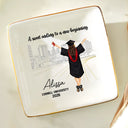 A Sweet Ending To A New Beginning - Personalized Ring Dish