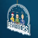 Christmas Besties Forever Thank You For Being My Unpaid Therapist - Gift For Bestie - Personalized Custom Shaped Acrylic Ornament