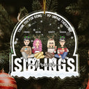 Christmas Besties Forever Thank You For Being My Unpaid Therapist - Gift For Bestie - Personalized Custom Shaped Acrylic Ornament
