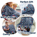 When You Really Miss Me Hug This Blanket - Memorial Gift - Personalized Fleece Blanket