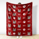 Custom Photo Pet Name Blanket - Gift For Pet Lovers - Personalized Fleece Blanket