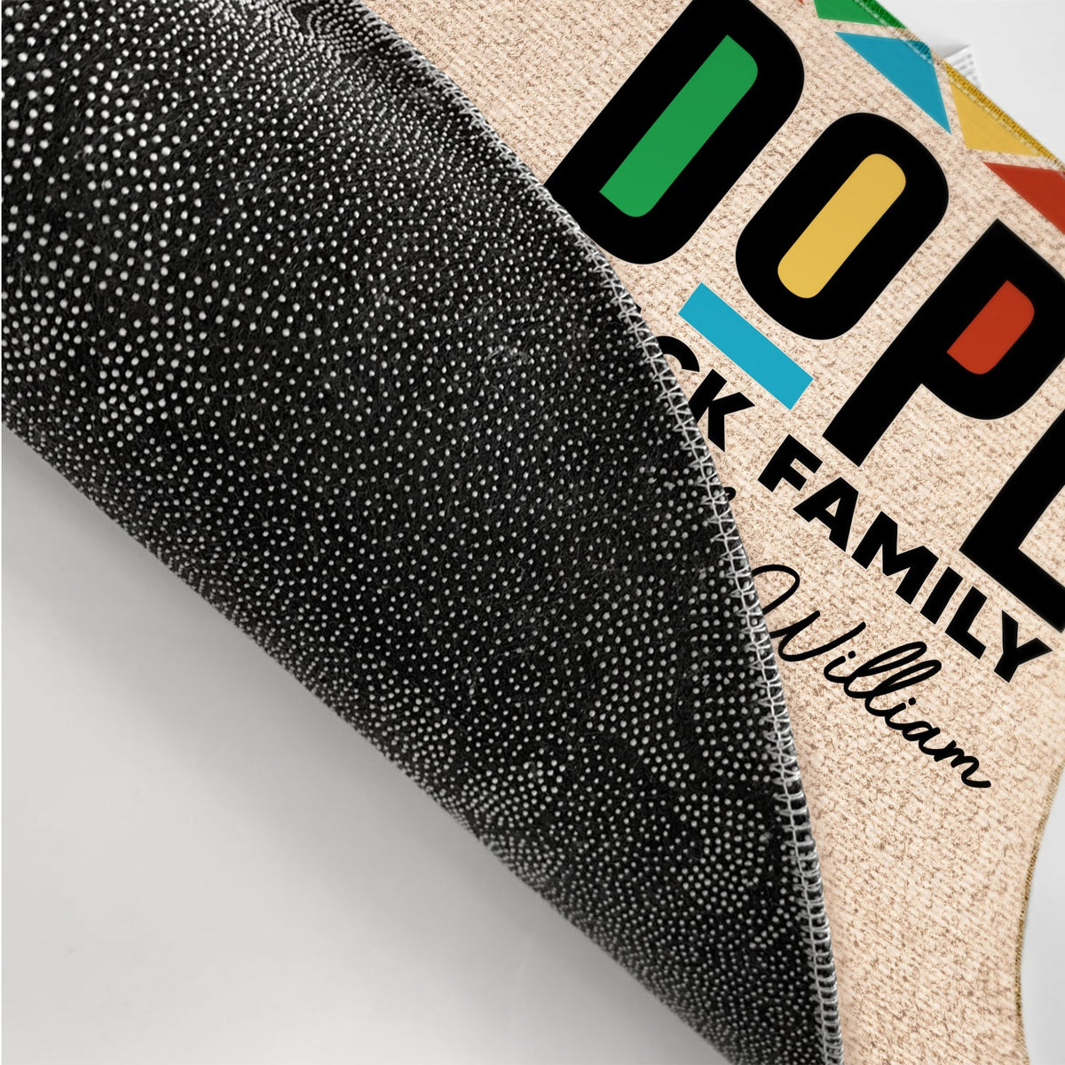 A Dope Black Family Lives Here - Gift For Family - Personalized Doormat