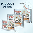 Baseball Mom Behind Every Baseball Player - Gift For Mom - Personalized Rectangle Shaped Acrylic Plaque