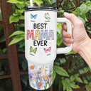 Best Grandma Mom Ever - Gift For Mother, Grandmother - Personalized 40oz Tumbler With Straw