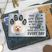 Custom Photo You Were My Favorite Hello - Gift For Pet Lovers - Personalized Aluminum Wallet Card
