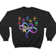 Mom Grandma Infinity Heart - Gift For Mother, Grandmother - Personalized T Shirt