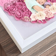 Custom Photo Mother And Daughter Forever Linked Together - Gift For Mom, Mommy - Personalized Flower Shadow Box