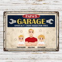 Dad's Grandpa's Garage - Personalized Classic Metal Signs
