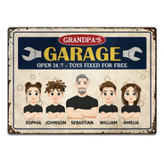 Dad's Grandpa's Garage - Personalized Classic Metal Signs