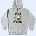 Grandpa Papa Warning May Nap Suddenly At Any Time - Personalized T Shirt