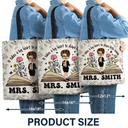 Teach Them Love Them Watch Them Grow Teacher - Personalized Zippered Canvas Bag