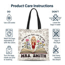 Teach Them Love Them Watch Them Grow Teacher - Personalized Zippered Canvas Bag