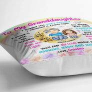 Gift For Kids - Granddaughter Grandson Hug This Soft Pillow - Personalized Pillow