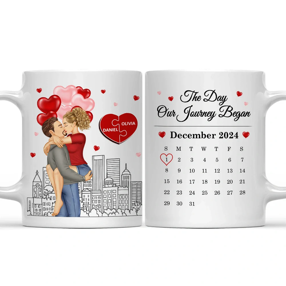 Couple The Day Our Journey Began - Personalized Mug