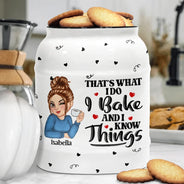Just A Girl Who Loves Baking - Personalized Cookie Jar