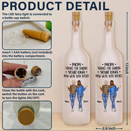 Gift For Mother, Mom - Daughters (Adult) - Mom Thanks For Sharing Your DNA - Personalized Bottle Light