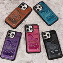 Gift For Mother,Gift For Grandma,Love - Grandma's Mom's Little Sweethearts - Personalized Leather Flip Wallet Phone Case