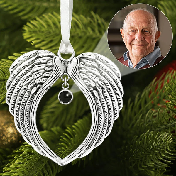 Family,Memorial,Custom Photo,Love,Christmas - Custom Photo I'm Always With You Sympathy Memorial - Personalized Photo Projection Ornament
