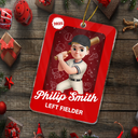 Gift For Yourself,Gift For Women,Gift For Men,Christmas,Happy,Baseball - 3D Effect Baseball Girl Boy Toy Box - Personalized Custom Shaped Acrylic Ornament